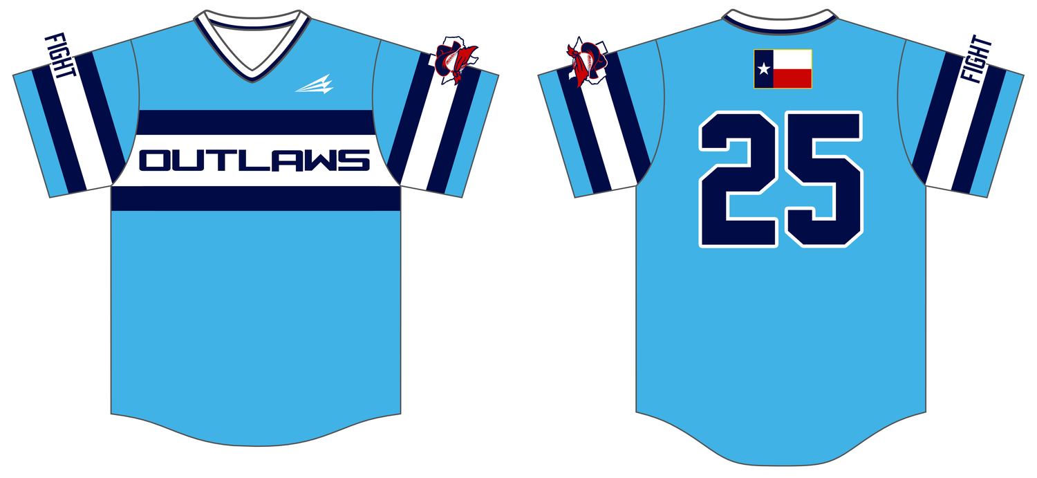 Fort Bend Outlaws Custom HexaFlex Baseball Jersey #J1D