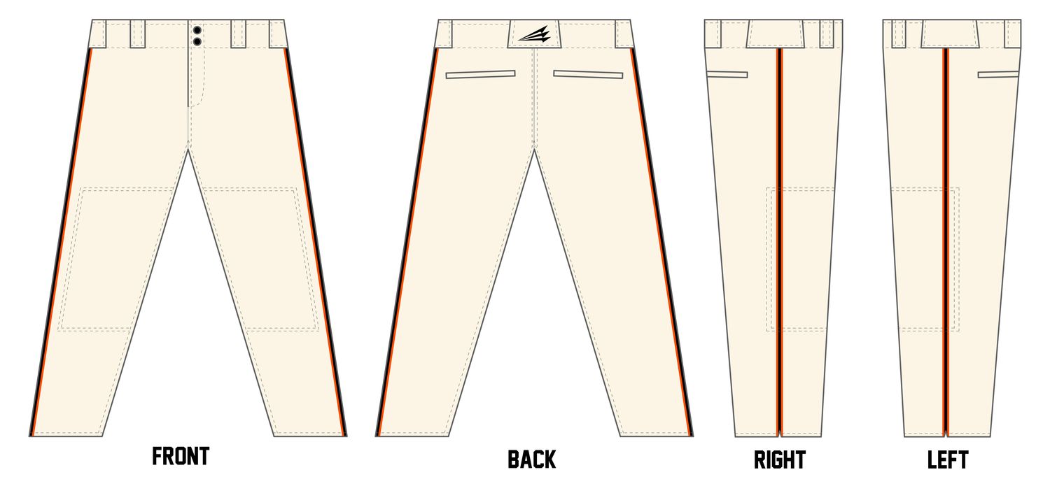 Georgetown Mavericks Custom Athletic Cut Baseball Pants #BP1D