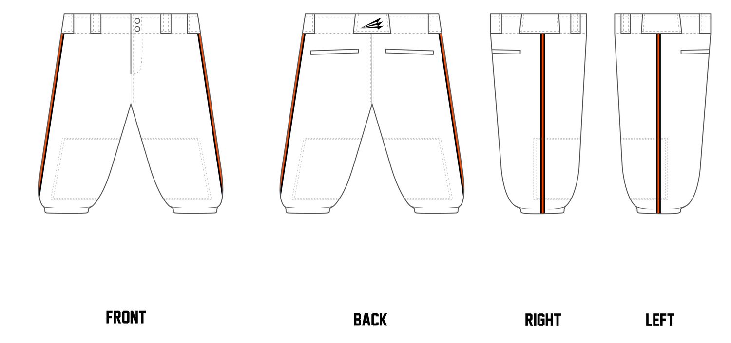 Georgetown Mavericks Custom Knicker Baseball Pants #BP15B