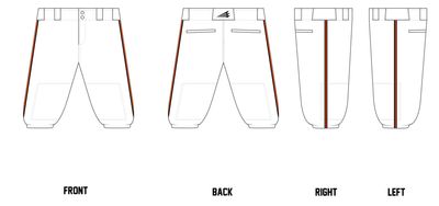 Georgetown Mavericks Custom Knicker Baseball Pants #BP15B