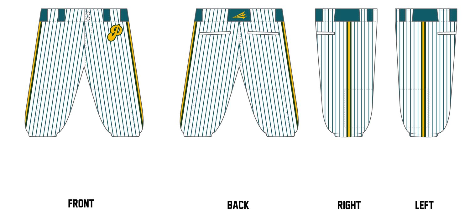 Pineapples Custom Knicker Baseball Pant #BP9B