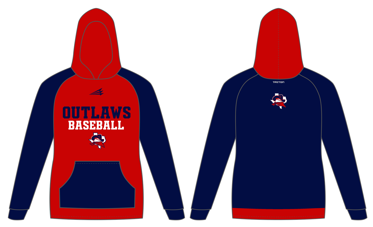 Fort Bend Outlaws Custom Vulcan Hoodie #VH1