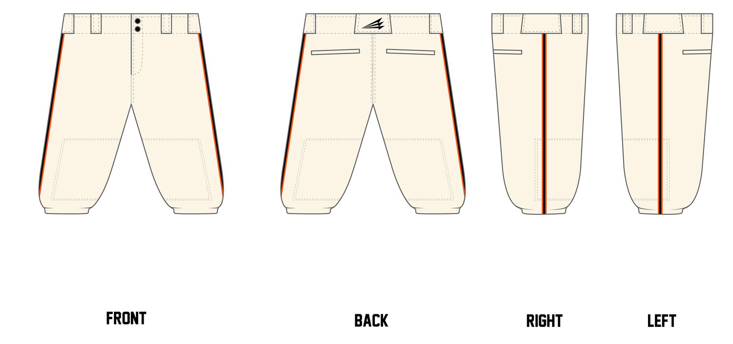 Georgetown Mavericks Custom Knicker Baseball Pants #BP1E