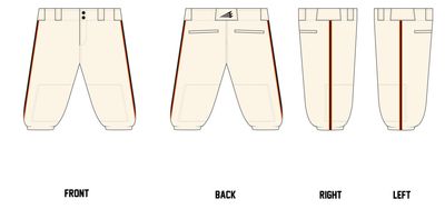 Georgetown Mavericks Custom Knicker Baseball Pants #BP1E