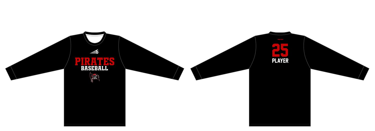 Cape Fear Pirates Custom Long Sleeve HyperMAX Tee #HM1