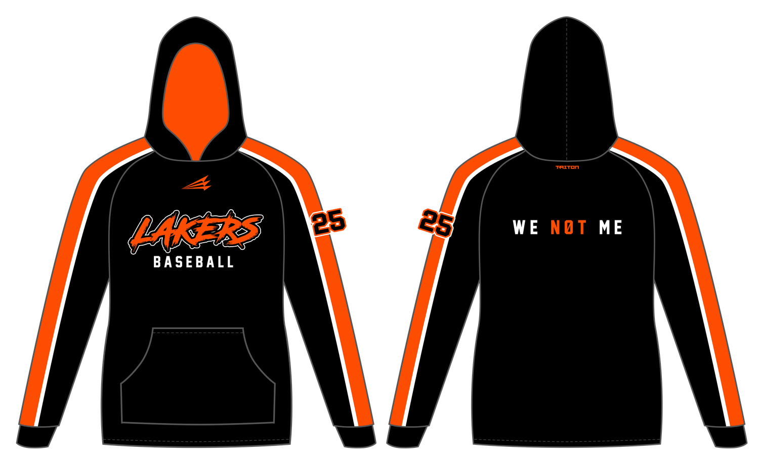 Paris Lakers Baseball Custom Vulcan Hoodie #VH1E