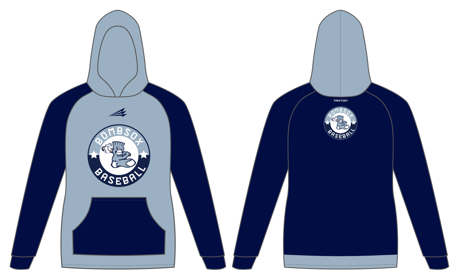 BombSox Baseball Custom Vulcan Hoodie #VH1