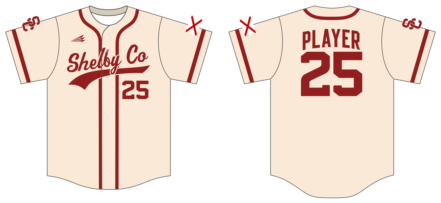 Shelby County Wildcats Custom HexaFlex Baseball Jersey #J4