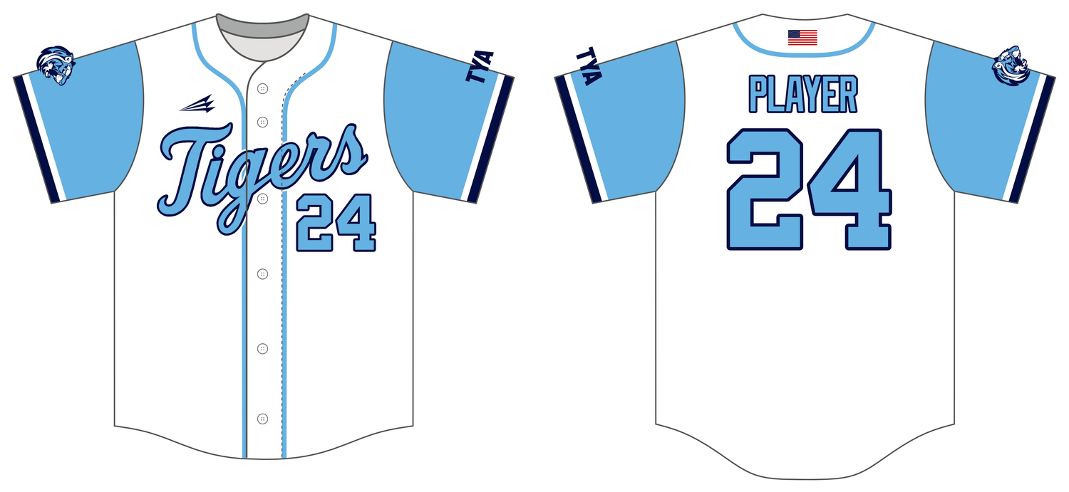 TYA Tigers Custom NanoDri Baseball Jersey #J5B