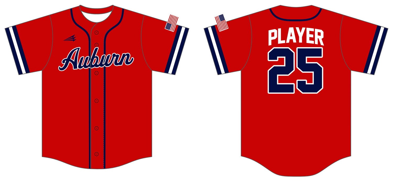 Auburn Bombers Custom HexaFlex Baseball Jersey #J2