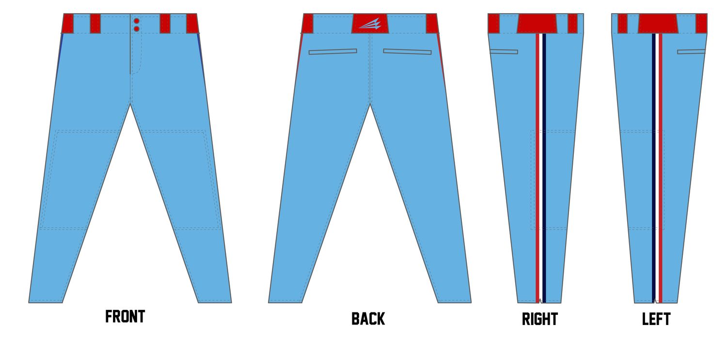 Auburn Bombers Custom Athletic Baseball Pant #BP3