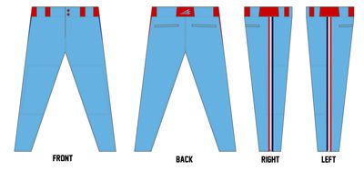 Auburn Bombers Custom Athletic Baseball Pant #BP3