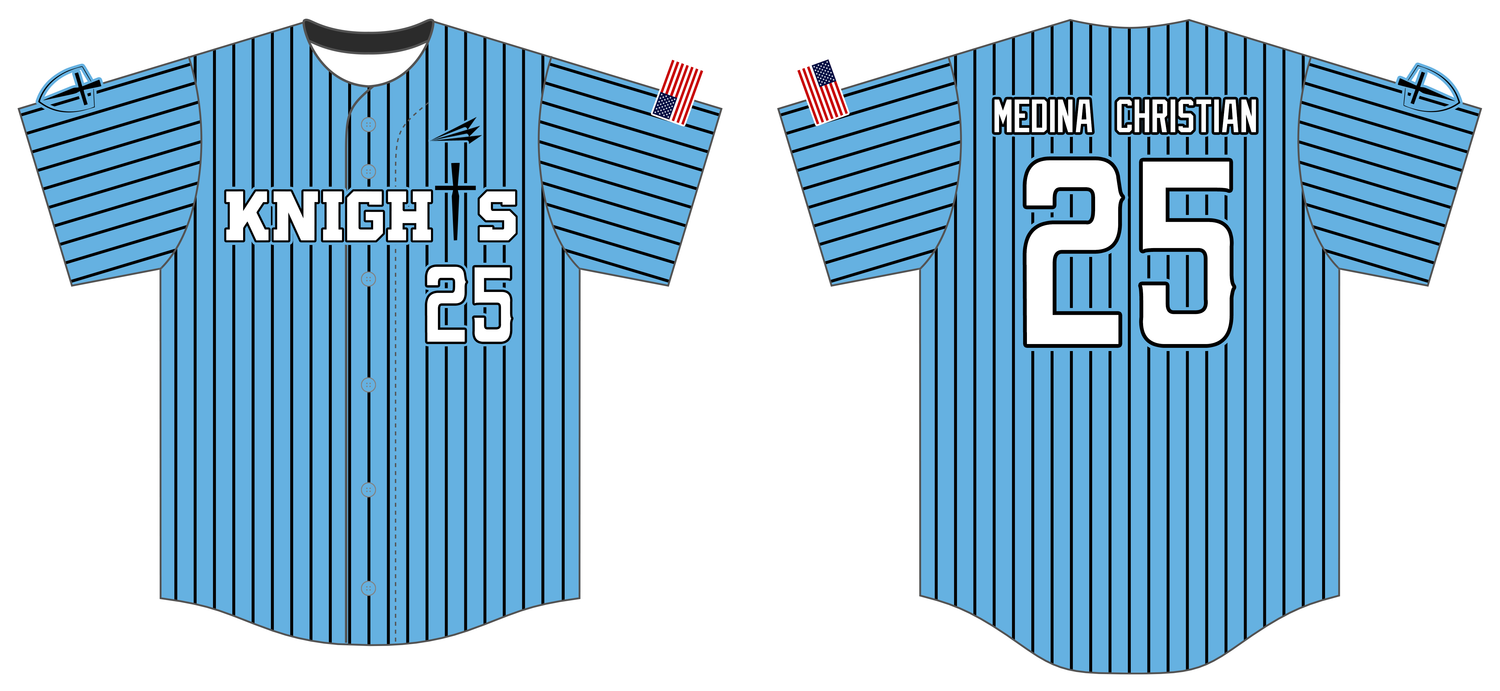 Medina Christian Academy Knight Custom HexaFlex Baseball Jersey #J3C