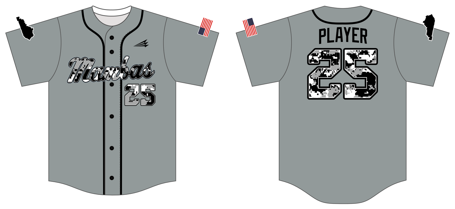 Mambas Baseball Custom NanoDri Baseball Jersey #J19