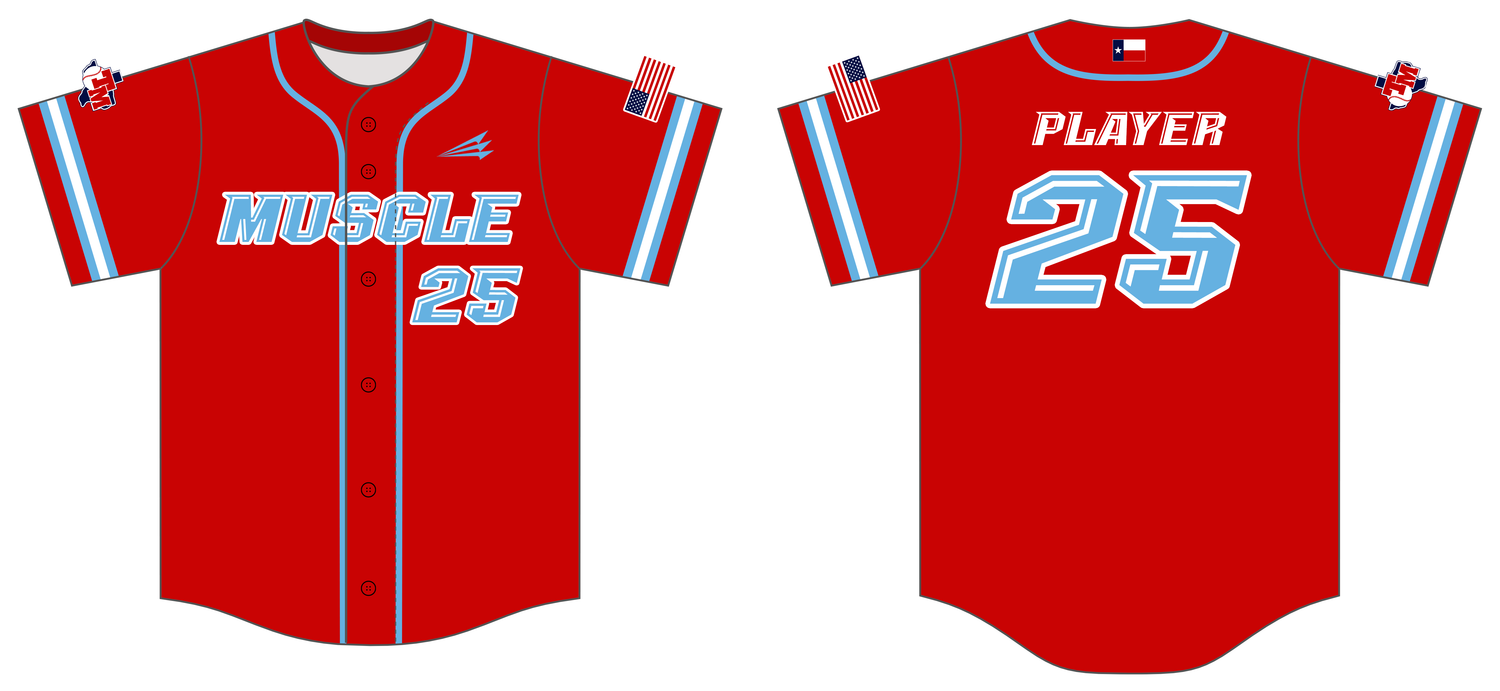 Texas Muscle Custom HexaFlex Baseball Jersey #J1