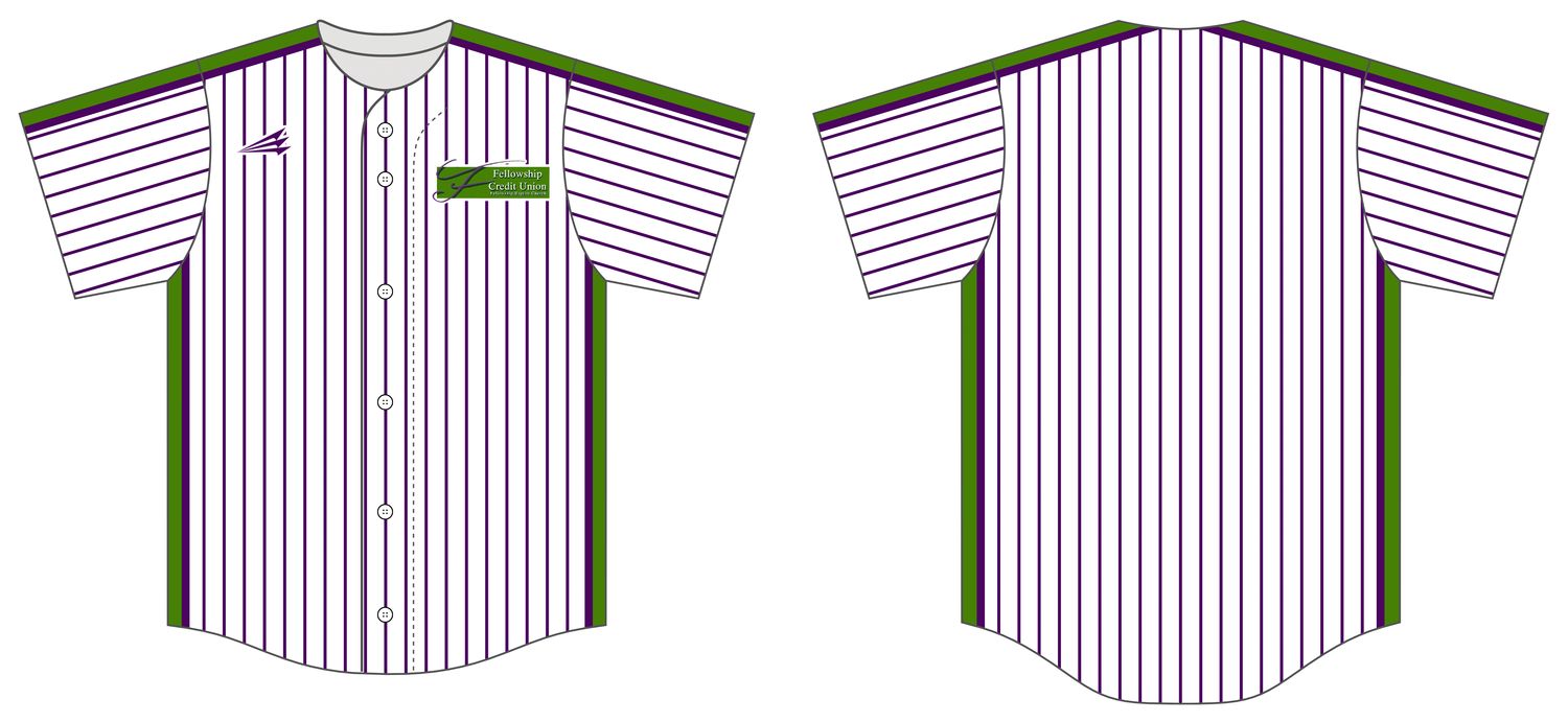 Fellowship Baptist Church Credit Union Custom NanoDri Baseball Jersey #J5