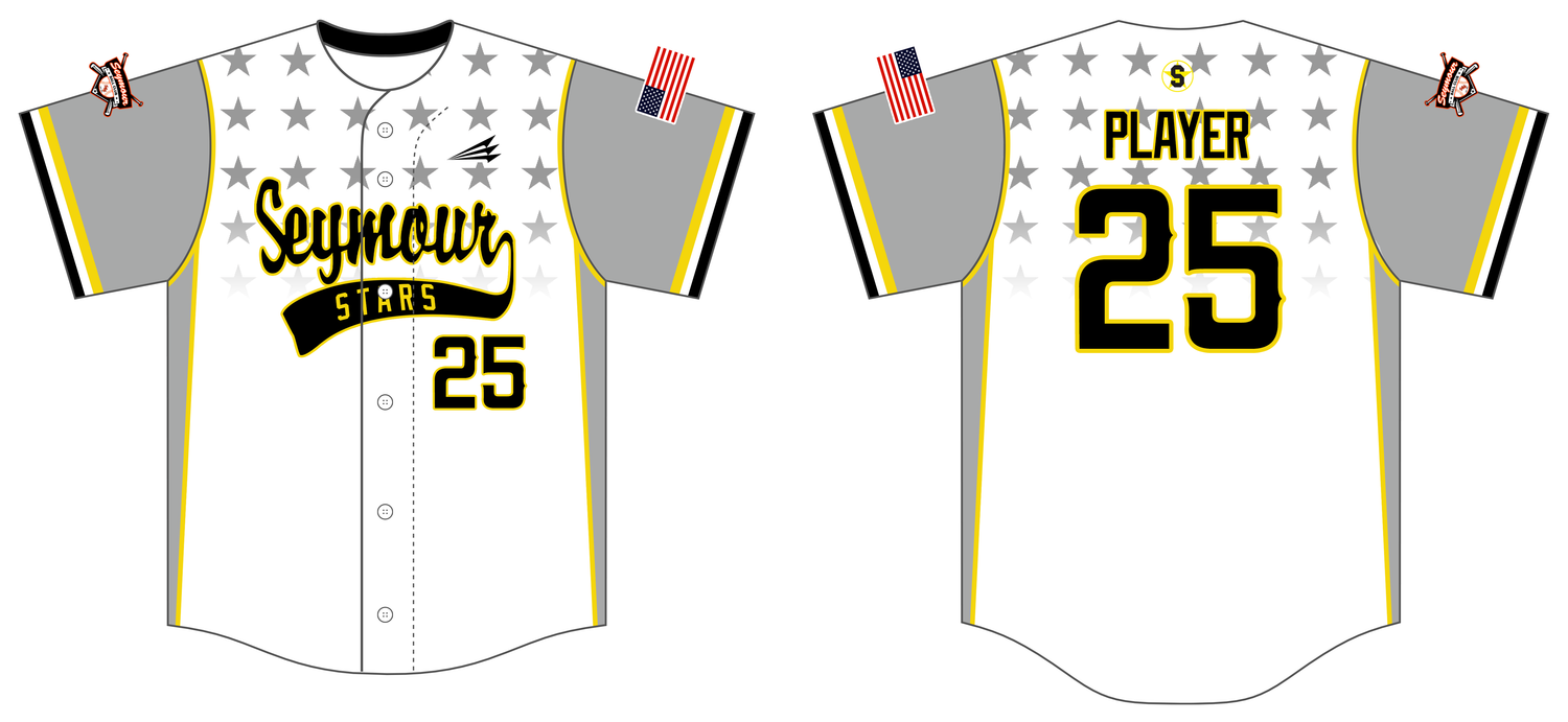 Seymour Stars Custom HexaFlex Baseball Jersey #J15R
