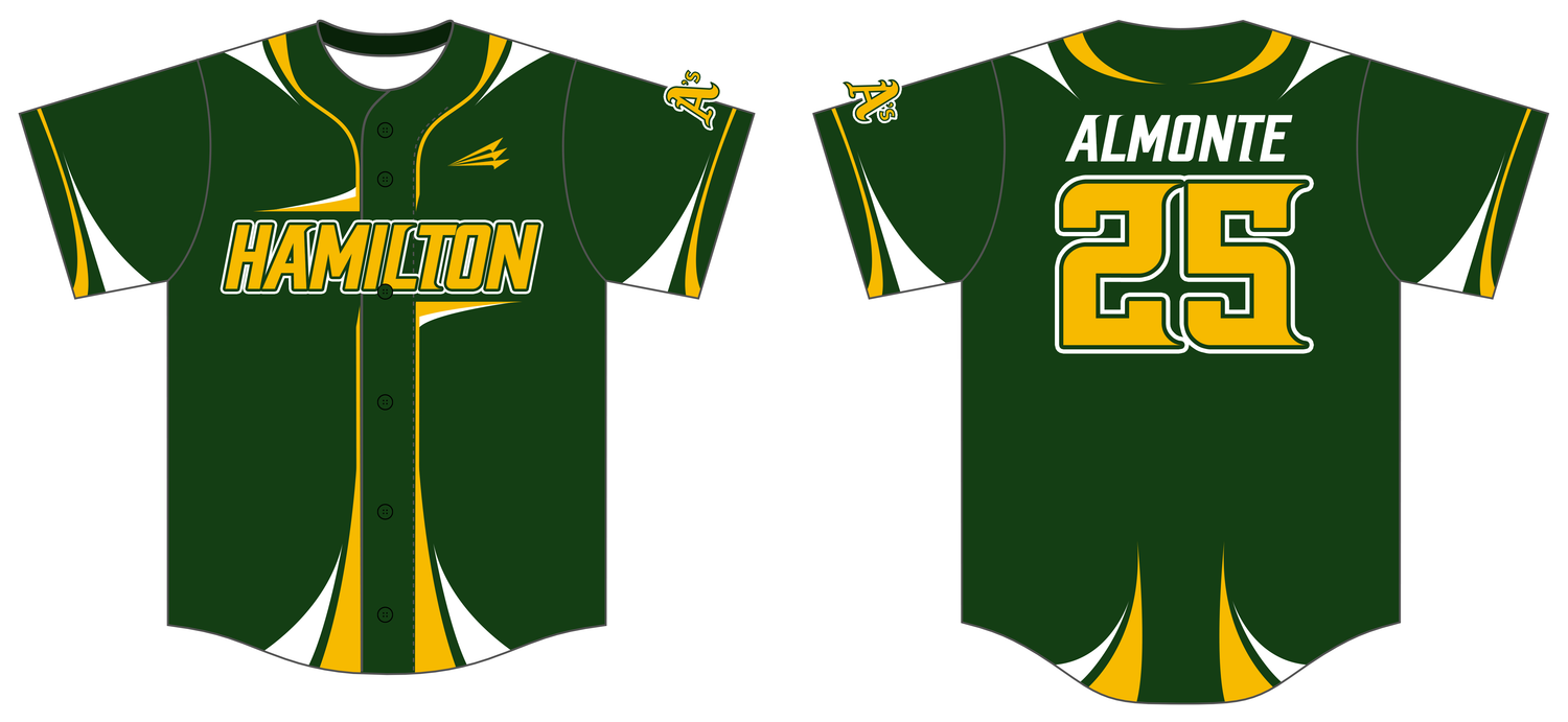 Hamilton A's Custom Nanodri Baseball Jersey #J19A