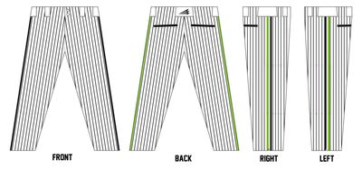 Midwest Mambas (Hereen) Custom Athletic Cut Baseball Pants #BP5B