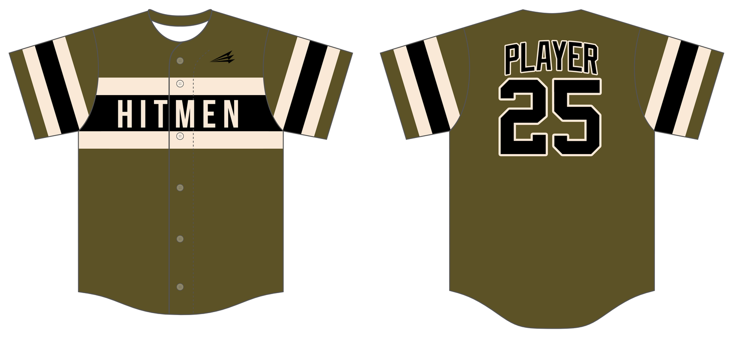 NWA Hitmen Custom NanoDri Baseball Jersey #J4C