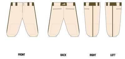 NWA Hitmen Custom Knicker Baseball Pant #BP1