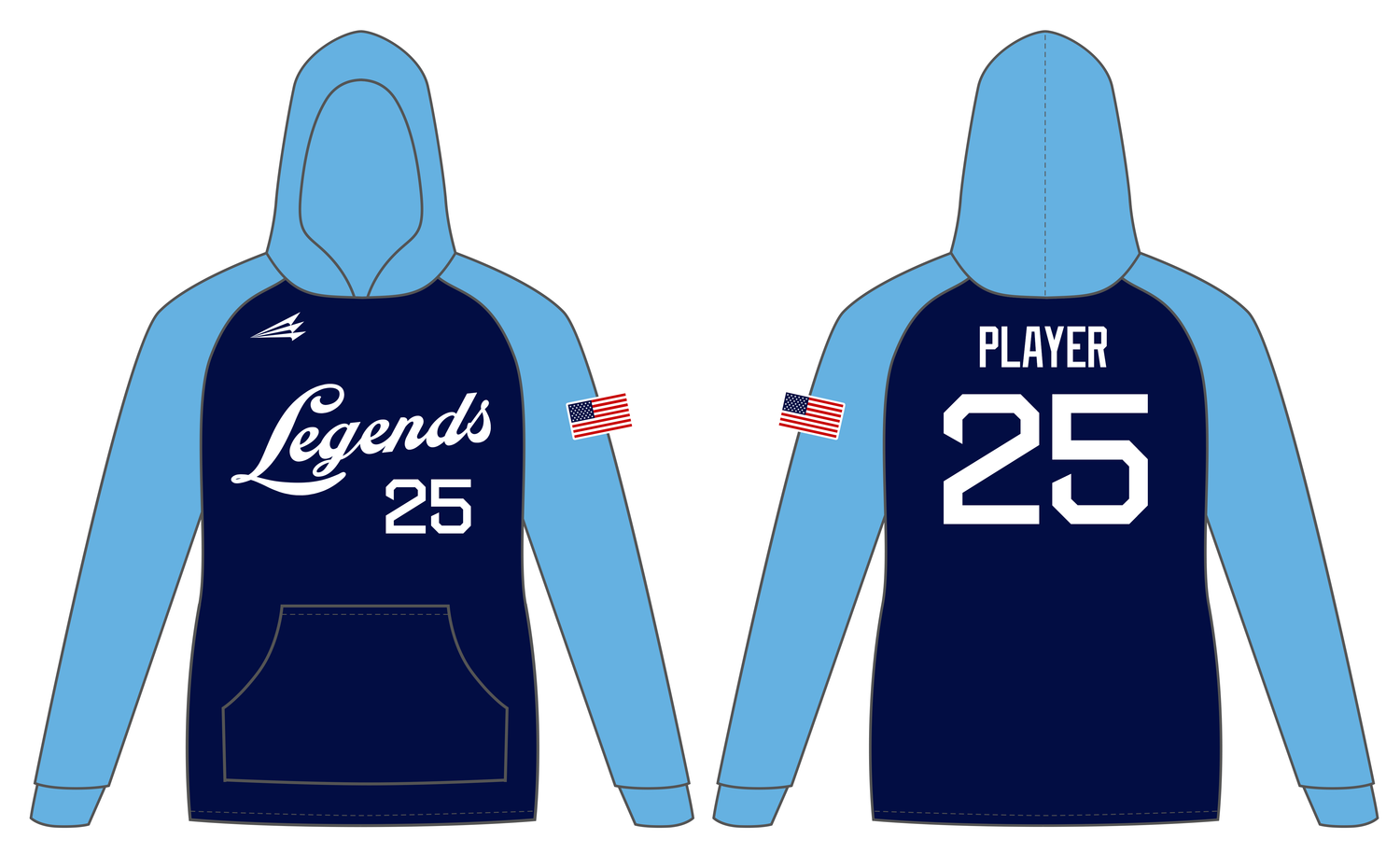 MS Legends Custom Vulcan Hoodie #VH1