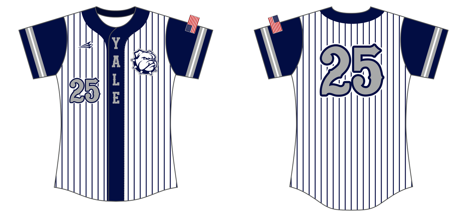 Yale Bulldogs Custom Nanodri Softball Jersey #J1A