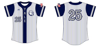 Yale Bulldogs Custom Nanodri Softball Jersey #J1A
