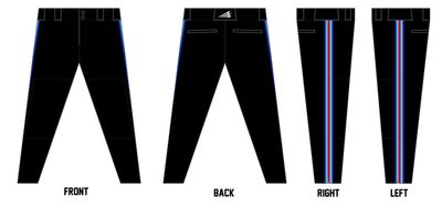 Indiana Jr. Sycamores Custom Athletic Baseball Pant #BP19