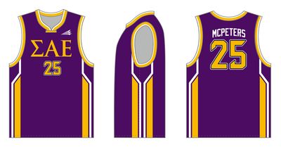 Sigma Alpha Epsilon (McPeters) Custom HexaFlex Basketball Jersey #J2