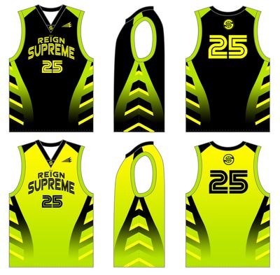 Indiana Reign Supreme Custom Reversible HexaFlex Basketball Jersey #J5D, J5E