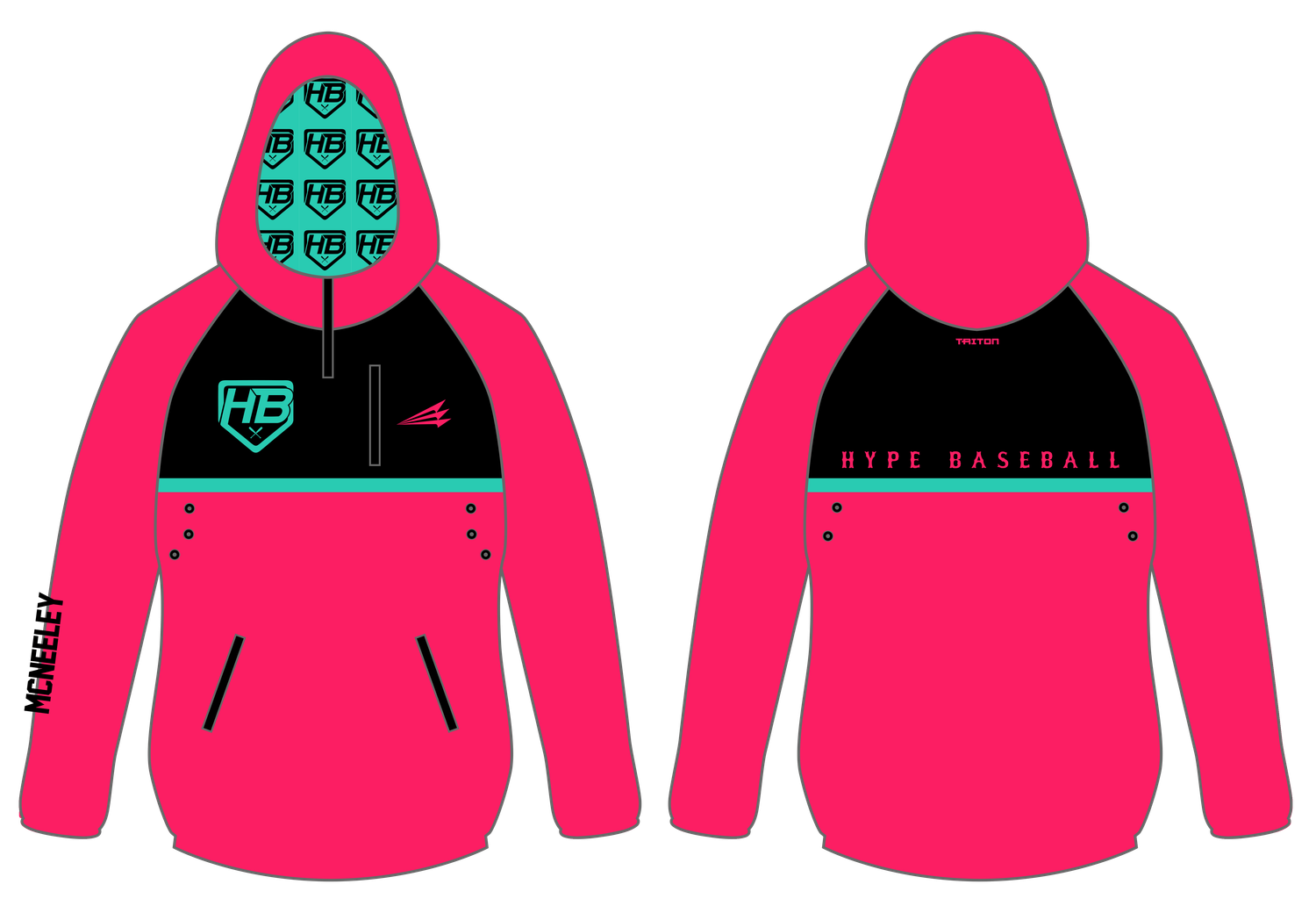 Hyper Baseball Custom Gladiator Hoodie #GH2
