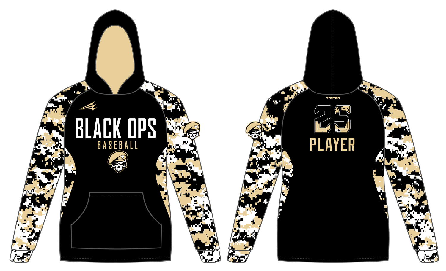 Black Ops (Lugari) Custom Vulcan Hoodie #VH1