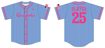 Renegades (Ledezma) Custom NEON HexaFlex Baseball Jersey #J8