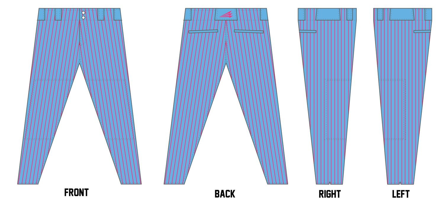 Renegades (Ledezma) Custom NEON Athletic Baseball Pant #BP8