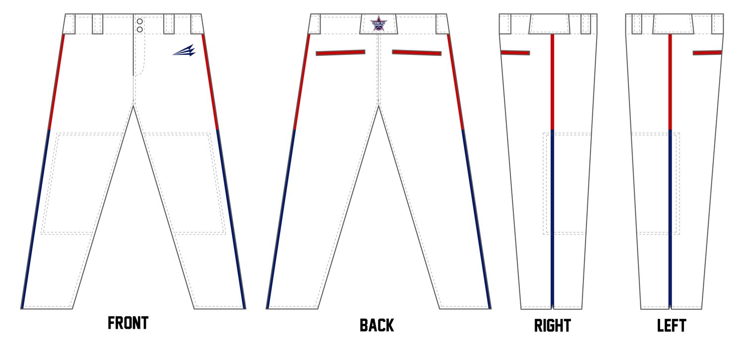 Stand Out Prospects Custom Athletic Cut Baseball Pant #BP2B