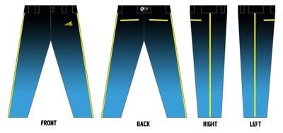 Blue Bombers Custom Athletic Baseball Pant #BP1c
