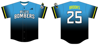 Blue Bombers Custom NanoDri Baseball Jersey #J1