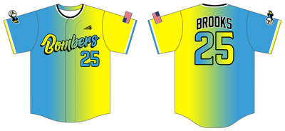 Blue Bombers Custom NanoDri Baseball Jersey #J2c