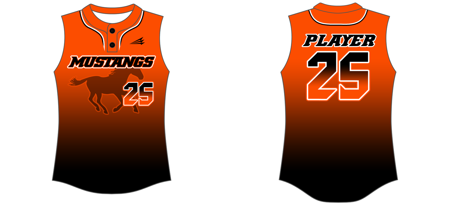 Clio Mustangs Custom HexaFlex Softball Jersey #J3B