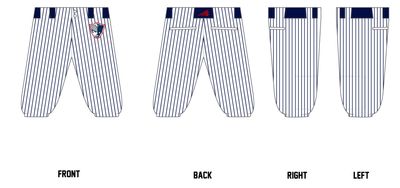 Warren County Patriots Custom Knicker Baseball Pant #BP5BK