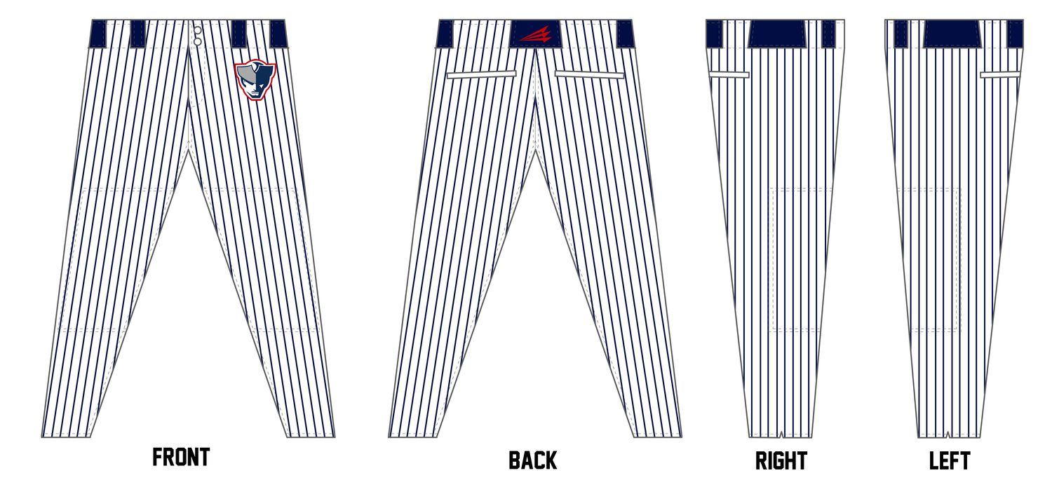 Warren County Patriots Custom Athletic Baseball Pant #BP5B