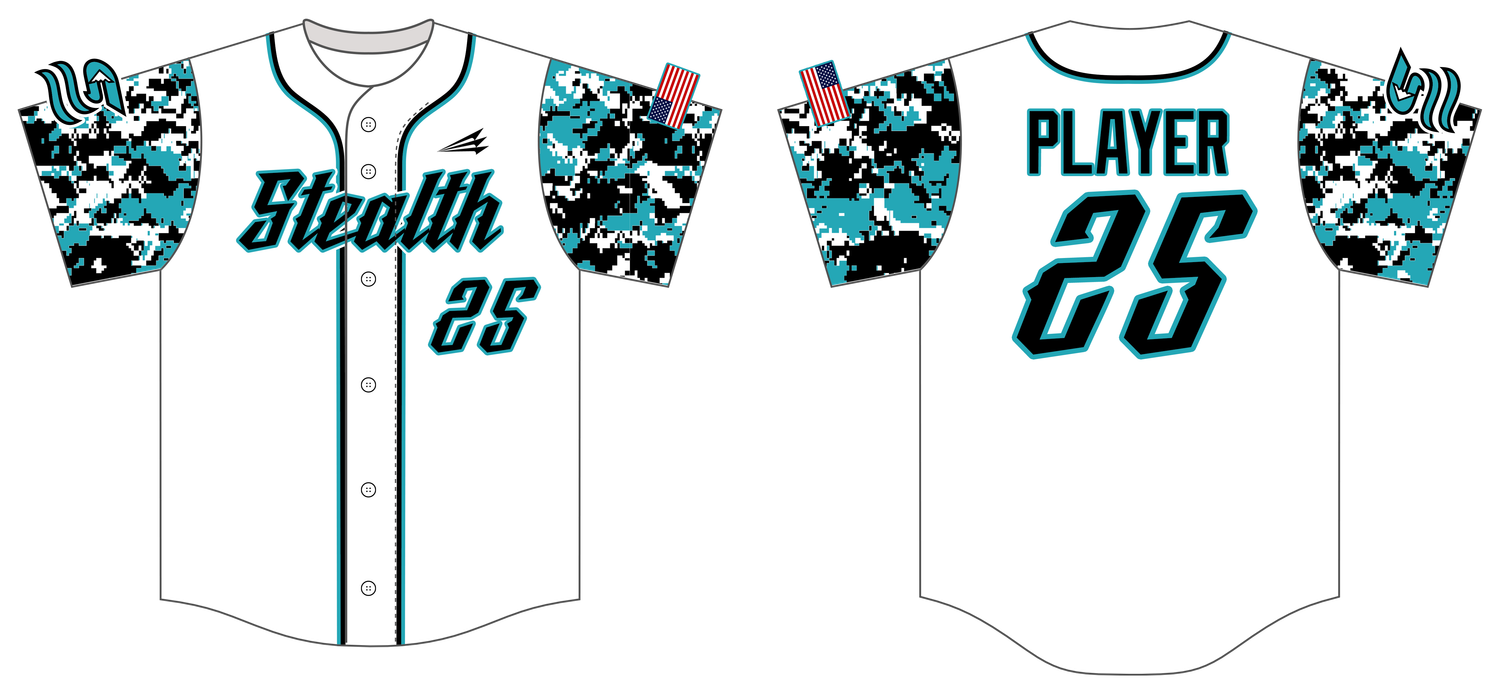 Tennessee Stealth Custom HexaFlex Baseball Jersey #J2