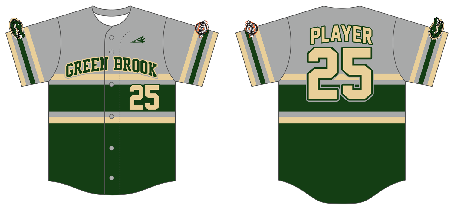 Green Brook Baseball Club Custom HexaFlex Baseball Jersey #J6D