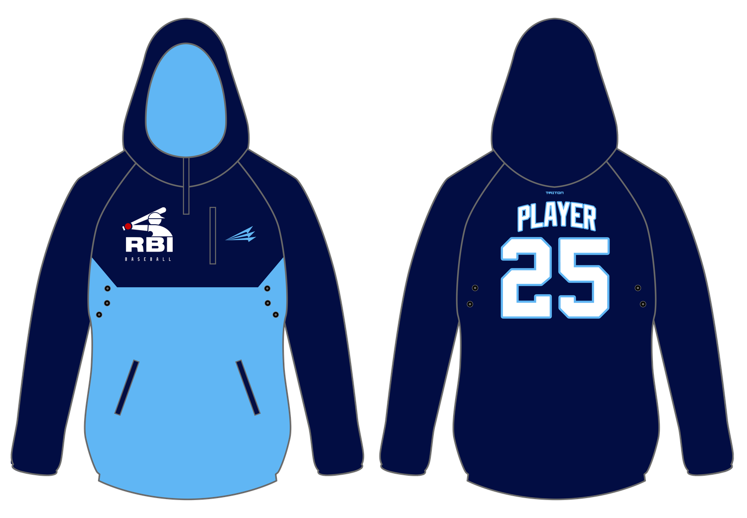 RBI Baseball (Cuyler) Custom Gladiator Hoodie #GH2C