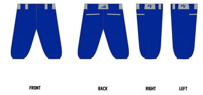 Hopewell Titans 7U Custom Knicker Baseball Pant #BP8