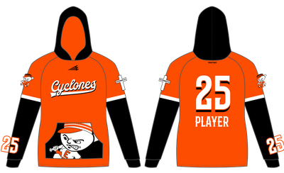 Junior Cyclones 8U Custom Vulcan Hoodie #VH1D