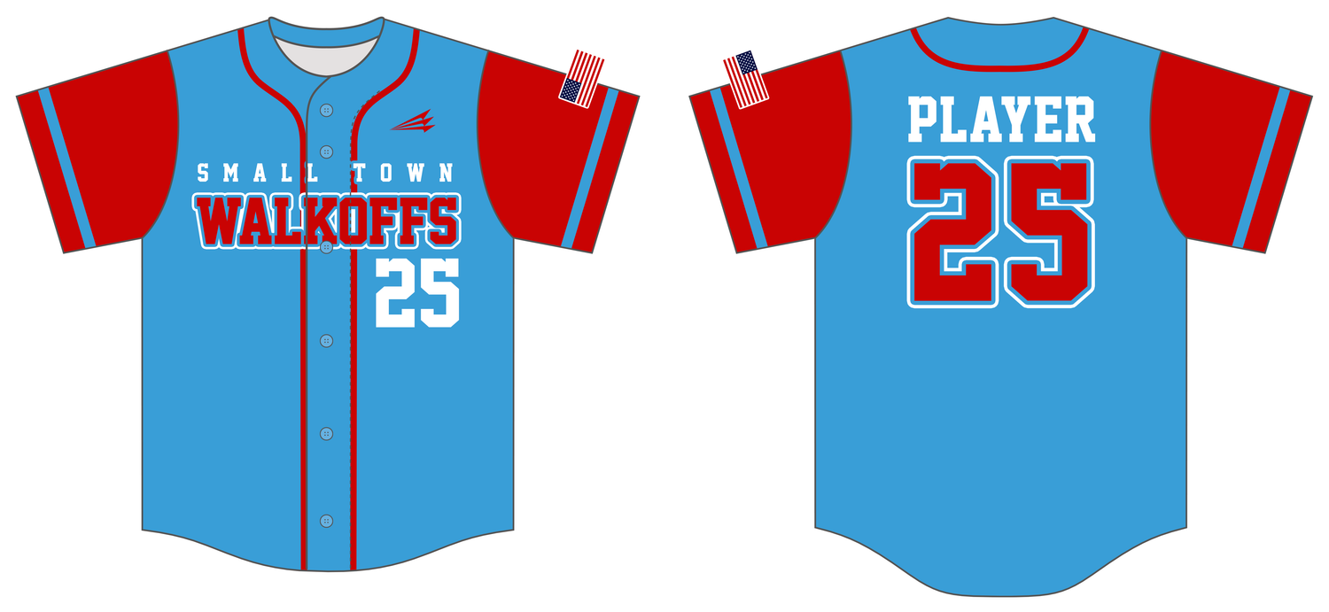 Small-Town walkoffs Custom HexaFlex Baseball Jersey #J3C