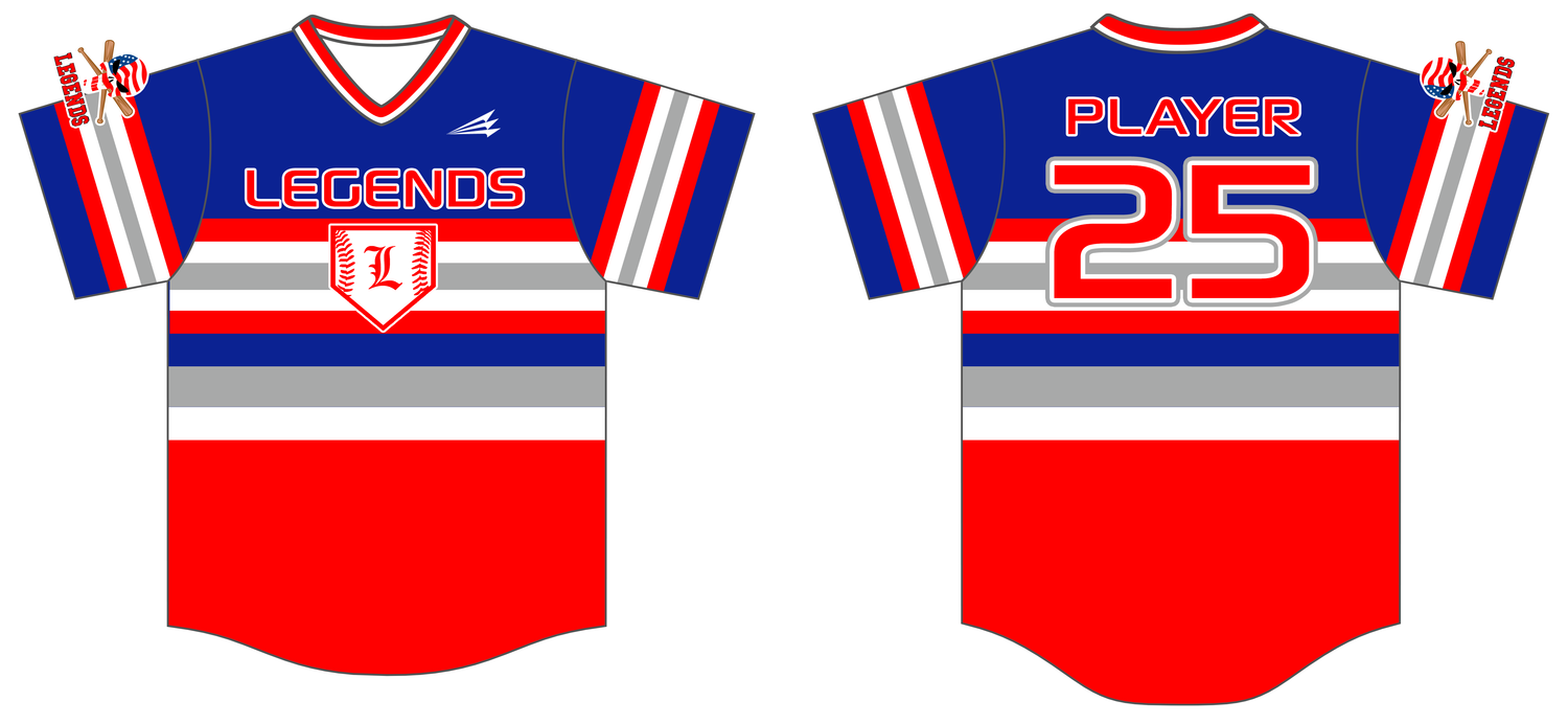 OC Legends Custom HexaFlex Baseball Jersey #J1