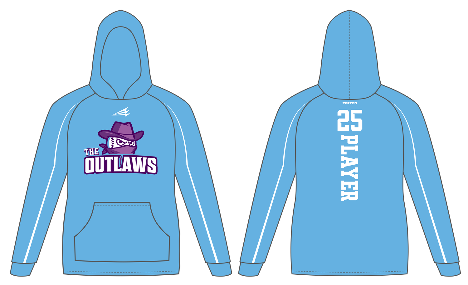 Aviston Outlaws Custom Vulcan Hoodie #VH1B